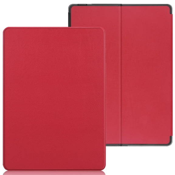 DWaybox PU Leather Case for Microsoft Surface Pro 12th Edition 13", Lightweight Hard Back Cover, Red