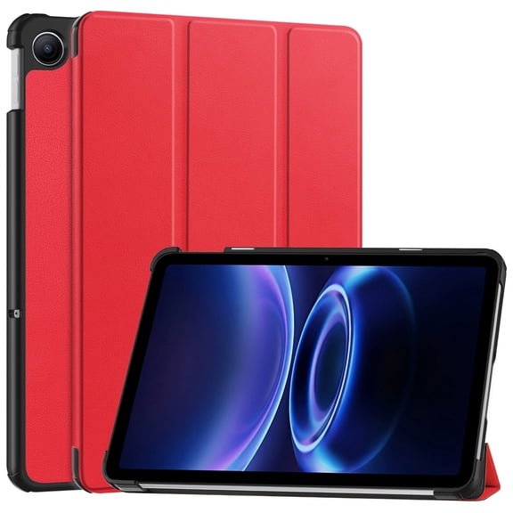 DWaybox Slim Case for Xiaomi Redmi Pad 2 SE 9.7 inch 2026 Model – Smart Folio Cover with Auto Wake/Sleep, Adjustable Kickstand, Shockproof Lightweight Hard Shell -Red