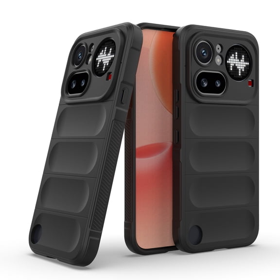 DWaybox Ultra Slim Case for Nothing Phone (4a) Pro 5G 6.83 inch 2026 Model, Shock-Absorption Flexible TPU Protective Cover, Anti-Scratch Soft Back Cover -Black