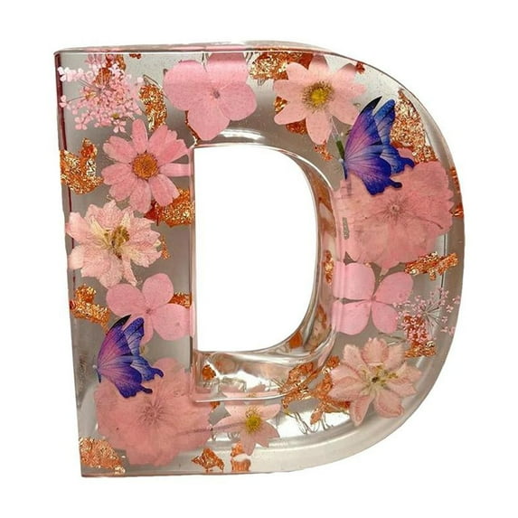 DWith Light$Flowers And Letters Resin With Light Home Decoration Gift