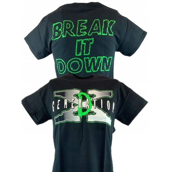 DX Break It Down D-Generation X Mens Black T-shirt 4XL