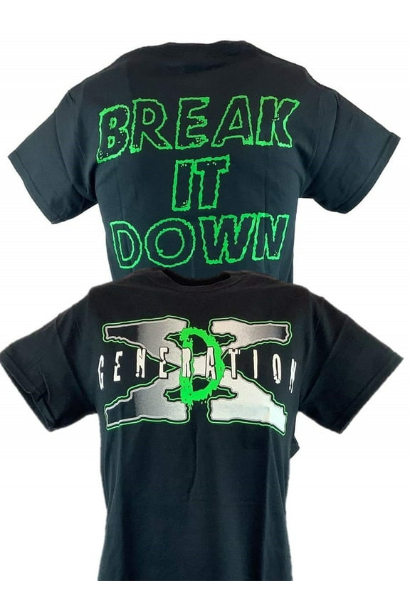 DX Break It Down D-Generation X Mens Black T-shirt XL