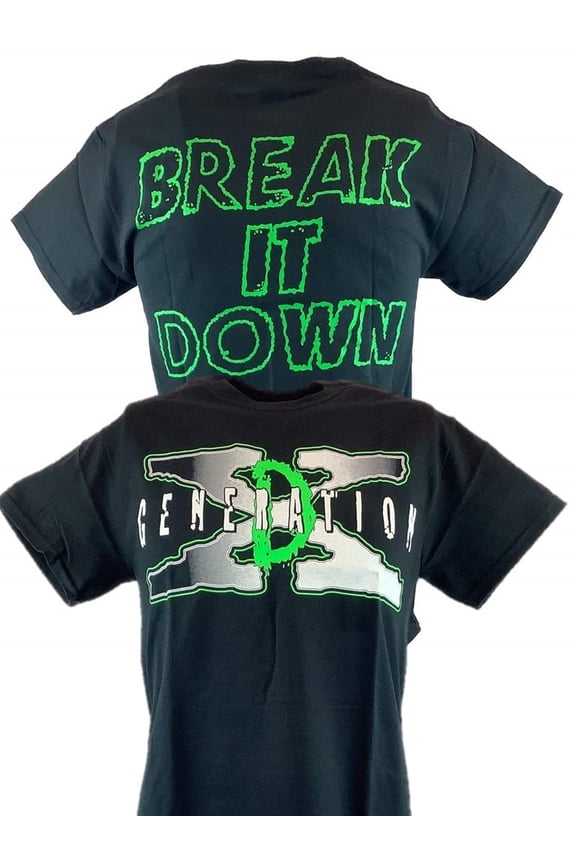 DX Break It Down D-Generation X Mens Black T-shirt XXL