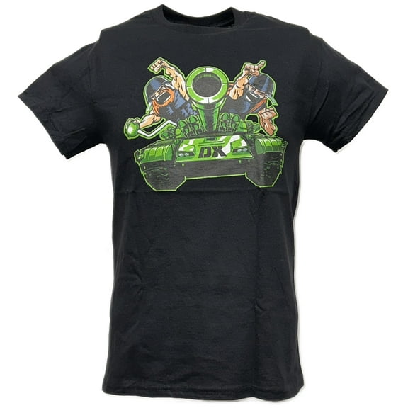 DX D-Generation X Army Tank WCW Invasion Mens Black T-shirt