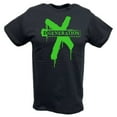 thumbnail image 1 of DX D-Generation X Green Splatter Logo Mens T-shirt 4XL, 1 of 4