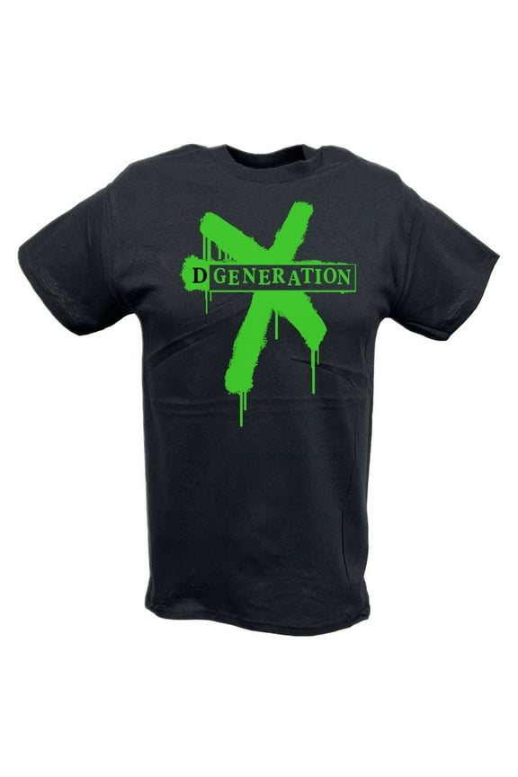 DX D-Generation X Green Splatter Logo Mens T-shirt M