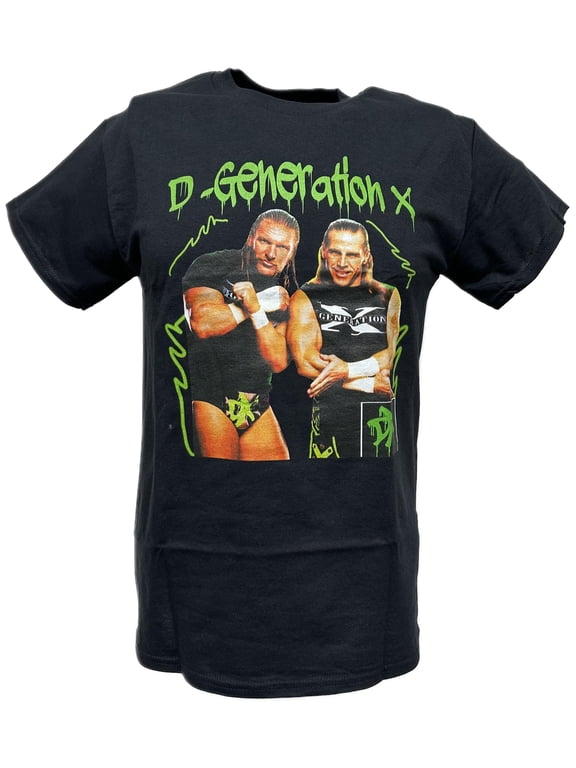DX D-Generation X Triple H Shawn Michaels Mens Black T-shirt