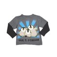 thumbnail image 1 of DX-xtreme - Little Boys Long Sleeve Top 32254-2T (charcoal happy feet), 1 of 3