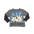 thumbnail image 1 of DX-xtreme - Little Boys Long Sleeve Top 32254-4T (charcoal happy feet), 1 of 3