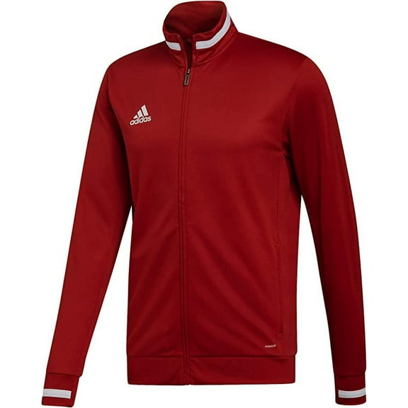 DX7323 Adidas Team 19 Track Jacket - Men's Multi-Sport Power Red/White L