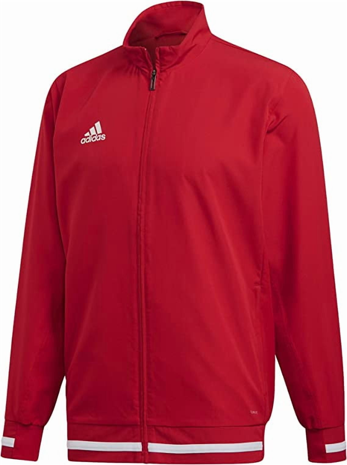 DX7344 Adidas T19 Woven Jacket Men Multi-Sport Red/White XL