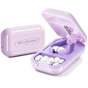 DXIMRX Pill Cutter, Professional Pill Splitter Pill Cutter for Small or Large Pills, Portable Cuts Vitamins Tablets for Purse Pocket, Purple