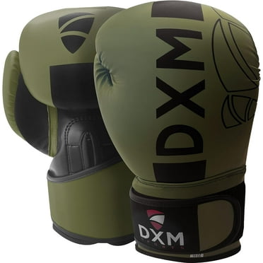 DXM SPORTS Boxing Gloves for Men & Women - Green & Black, 16oz