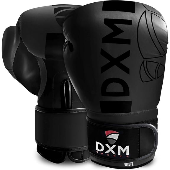 DXM SPORTS Boxing Gloves for Men & Women, Ideal for Heavy Punching Bag Workout Kickboxing, Muay Thai, MMA - 12oz