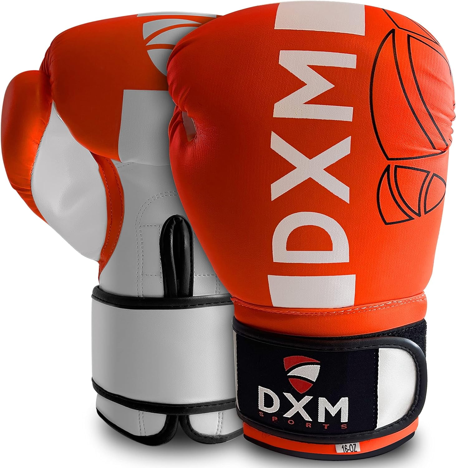 DXM SPORTS Boxing Gloves for Men & Women, Ideal for Heavy Punching Bag Workout Kickboxing, Muay Thai, MMA - 12oz
