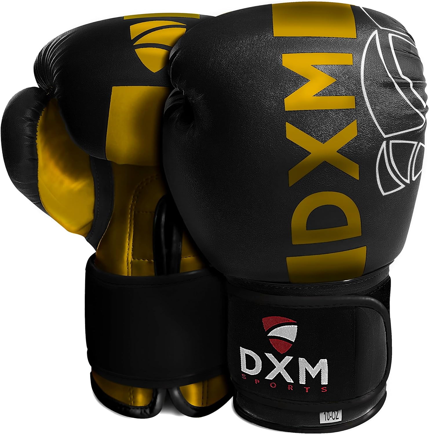 DXM SPORTS Boxing Gloves for Men & Women, Ideal for Heavy Punching Bag Workout Kickboxing, Muay Thai, MMA - 14oz