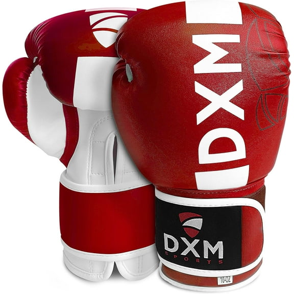 DXM SPORTS Boxing Gloves for Men & Women, Ideal for Heavy Punching Bag Workout Kickboxing, Muay Thai, MMA - 16oz