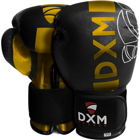 DXM SPORTS Boxing Gloves for Men & Women, Ideal for Heavy Punching Bag Workout Kickboxing, Muay Thai, MMA - 16oz