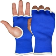 قفازات داخلية لفافات اليد DXM SPORTS Boxing MMA - مقاس L/XL، أزرق
