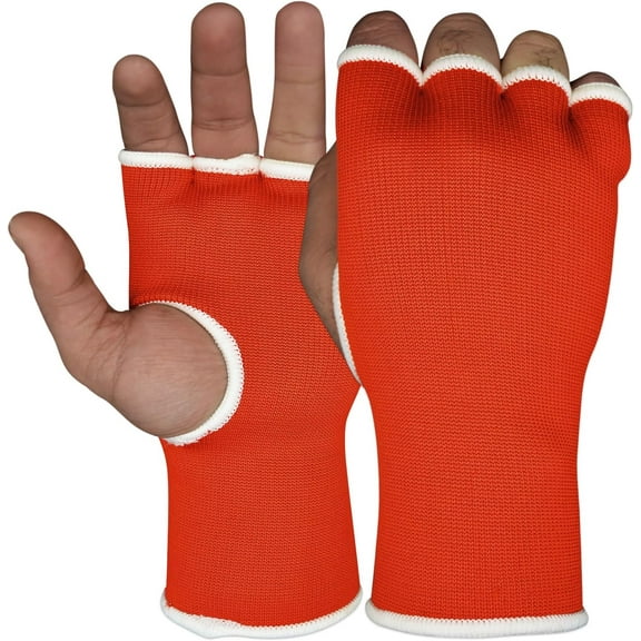 DXM SPORTS Boxing MMA Hand Wraps Inner Gloves - S/M, Red