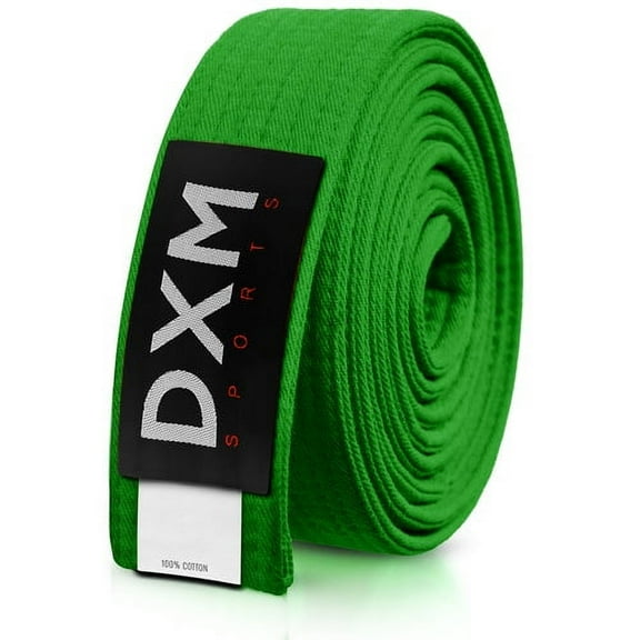 DXM SPORTS Brazilian BJJ Jiu Jitsu Karate Belt - Green, 260cm
