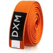 DXM SPORTS Brazilian BJJ Jiu Jitsu Karate Belt - Orange, 260cm
