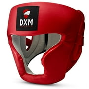 DXM SPORTS أغطية رأس للملاكمة ، تدريب MMA ، فنون الدفاع عن النفس - حرس أمان قابل للتعديل ومبطن