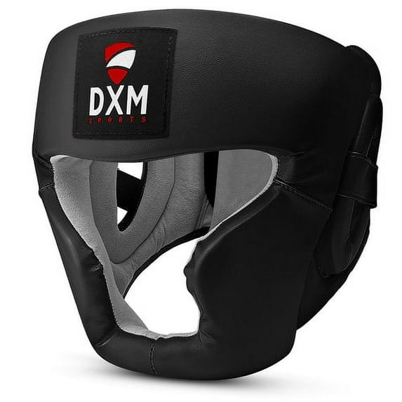 DXM SPORTS Headgear for Boxing, MMA Training, Sparring Martial Arts - Adjustable and Padded Safety Head Guard