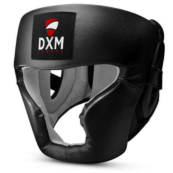 DXM SPORTS Headgear for Boxing, MMA Training, Sparring Martial Arts - Adjustable and Padded Safety Head Guard
