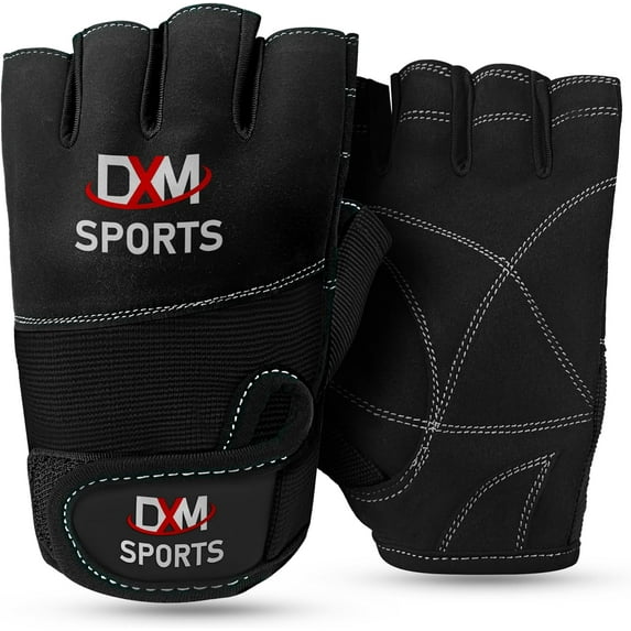 DXM SPORTS Weightlifting Workout Gym Gloves for Women - X-Large, Black