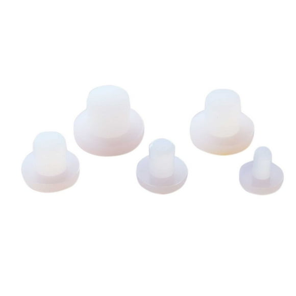 DXOUPM 5 Different Sizes of Belly Button Plugs Set Belly Button Shaper Soft Silicon Plug for Post Liposuction, Weight-reducing Surgery or Umbilical Hernia Repair