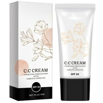 DXOUPM CC Cream Color Correcting Cream Full-Coverage Foundation Hydrating Cream with SPF 50 for Mature Skin 30ml