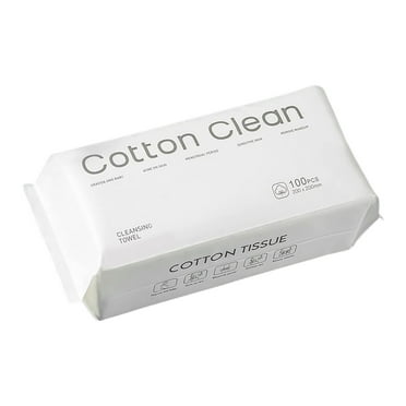 DXOUPM Disposable Clean Towels Face Towel Disposable Face Towelette Makeup Remover Dry Wipes Ultra Soft