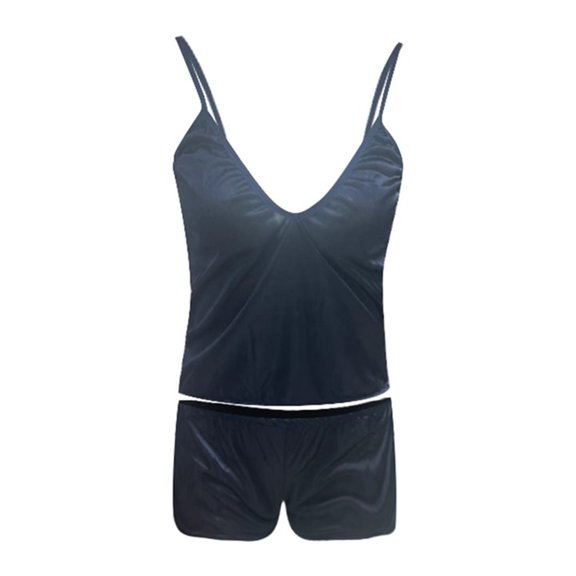 DXOUPM Pajama Set for Women Summer 2024 New Cotton Short Sleeved Shorts Cardigan Cute Oversize Summer Home Clothing Two Piece Suit Mint Green L