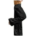 DXOUPM Womens Cargo Pants Women's Spring and Summer Solid Color Wide