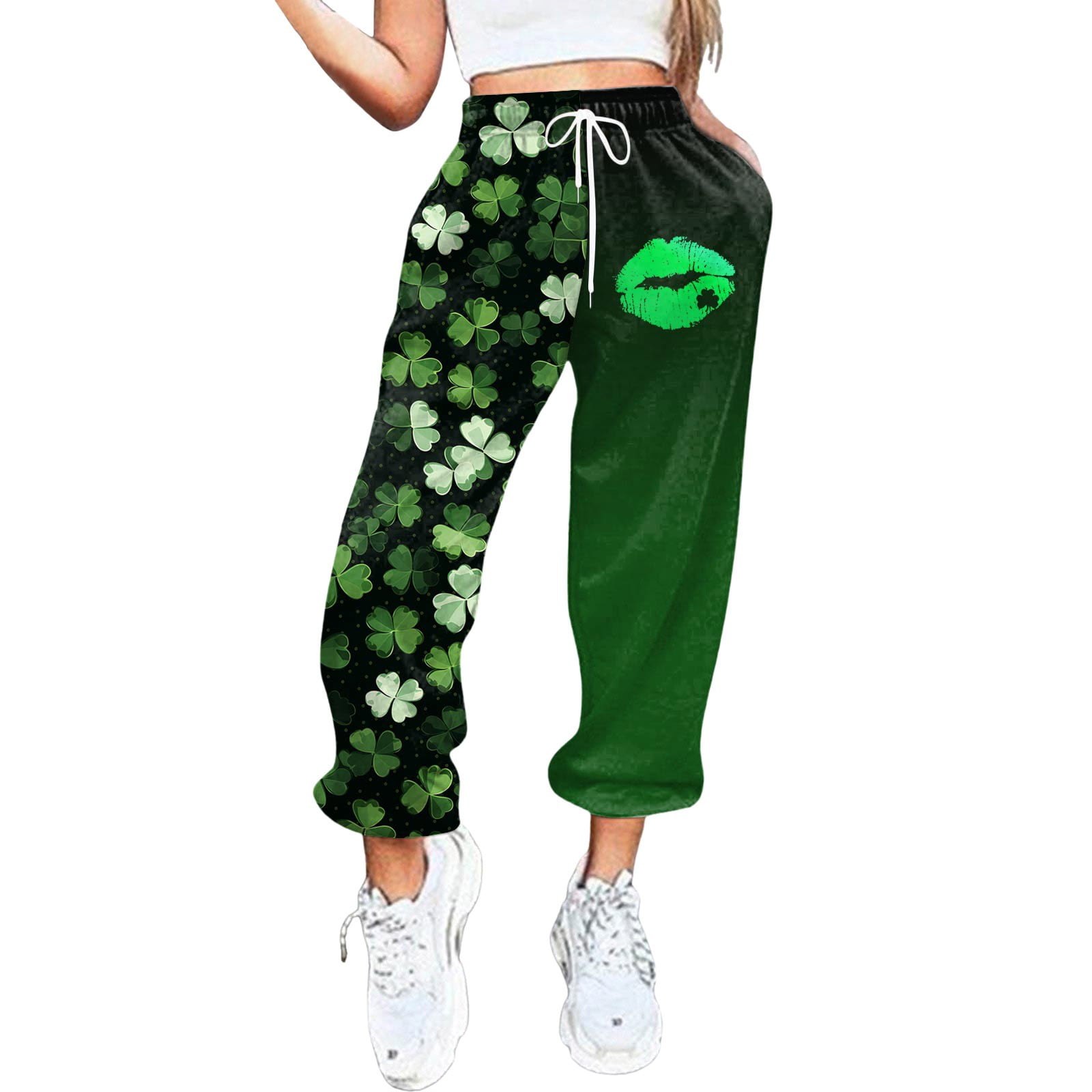 DXOUPM Womens Dress Pants Women's Saint Day Pants Jogging Pants Casual