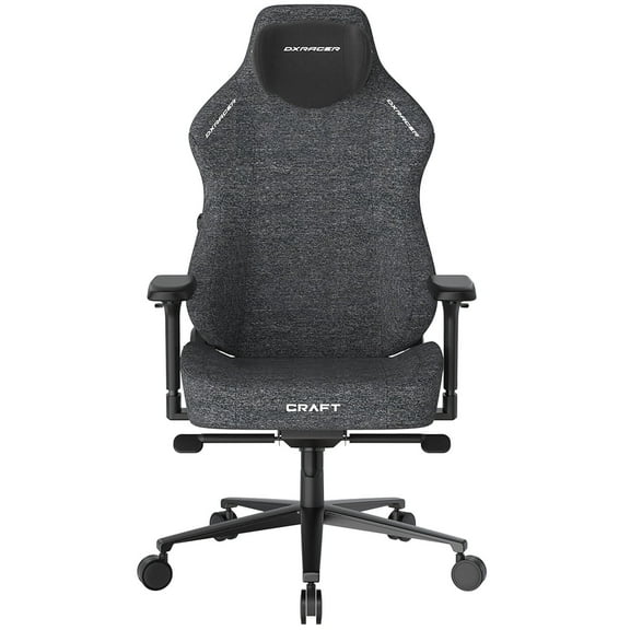 DXRACER Craft Series Gaming Chair - Fabric Reclining Ergonomic Office Chair with Integrated Lumbar Support & Adjustable Headrest - Comfortable PC Computer Gamer Gaming Chair Recliner, Extra Large