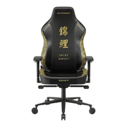 DXRacer Craft L Video Gaming Chair for Adults, XL Ergonomic Office Reclining Computer Chair with Magnetic Head Pillow and Lumbar Support, Racing Style Height Adjustable PU Leather, Koi Edition