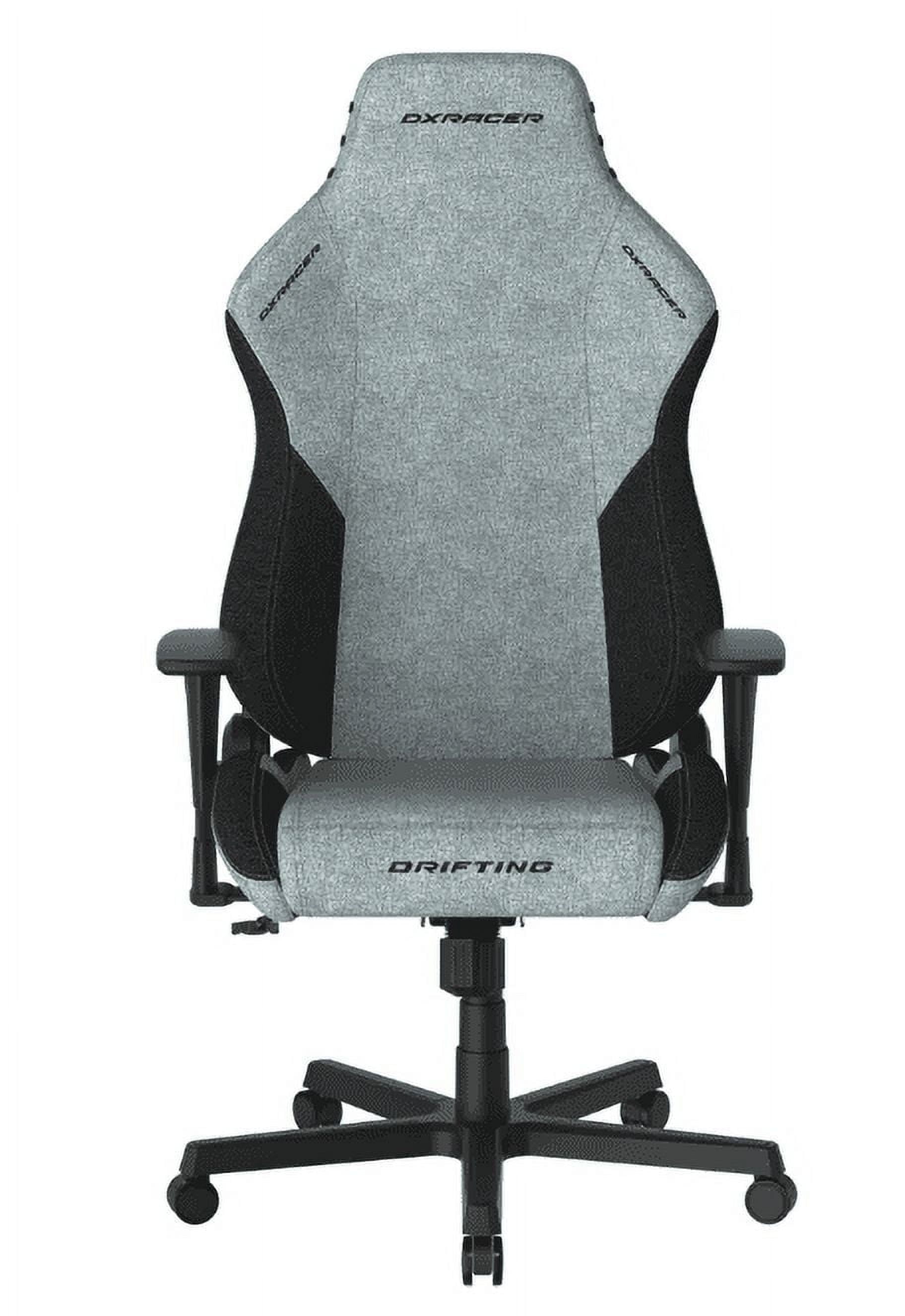 DXRacer Drifting Gaming Chair - Fabric Ergonomic Office Chair with Lumbar Pillow & Adjustable Headrest - PC Computer Racing Gamer Gaming Chair Recliner For Adults Teens, Cyan Black, Regular L