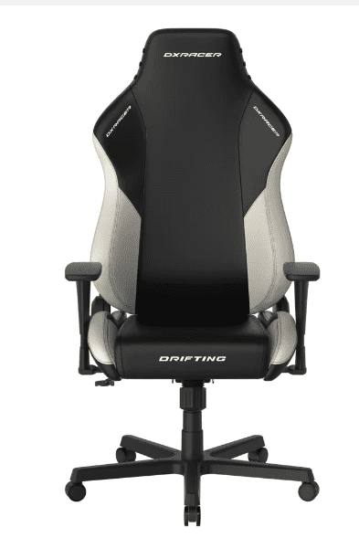 DXRacer Drifting Series Ergonomic Gaming Chair with PVC Leather High Back Racing Style Office Recliner Adjustable Swivel Gaming Chair Cream White and Black Walmart