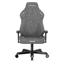 DXRacer Tank Series Egnomic Gaming Chair for Big and Tall, Heavy Duty, with Water Proof Fabric Upholstery, magnetic head rest and lumbar support, Gray