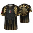 thumbnail image 1 of DXSCSE Mexico Soccer Jerseys Men, Breathable Mexico Jersey Shirt, Soccer Jerseys Crew Neck Short Sleeve Mexico Shirts T-Shirt for Game Day Black 3XL, 1 of 6