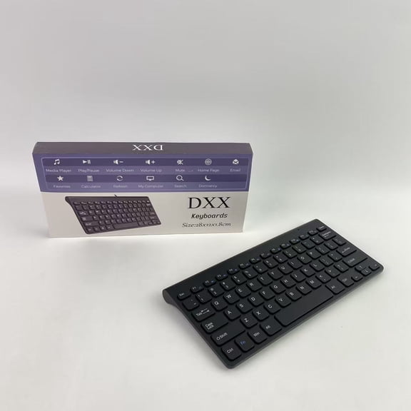 DXX Keyboards,78 Keys Wired Keyboard - with Keyboard Cover Computer keypad (Black)