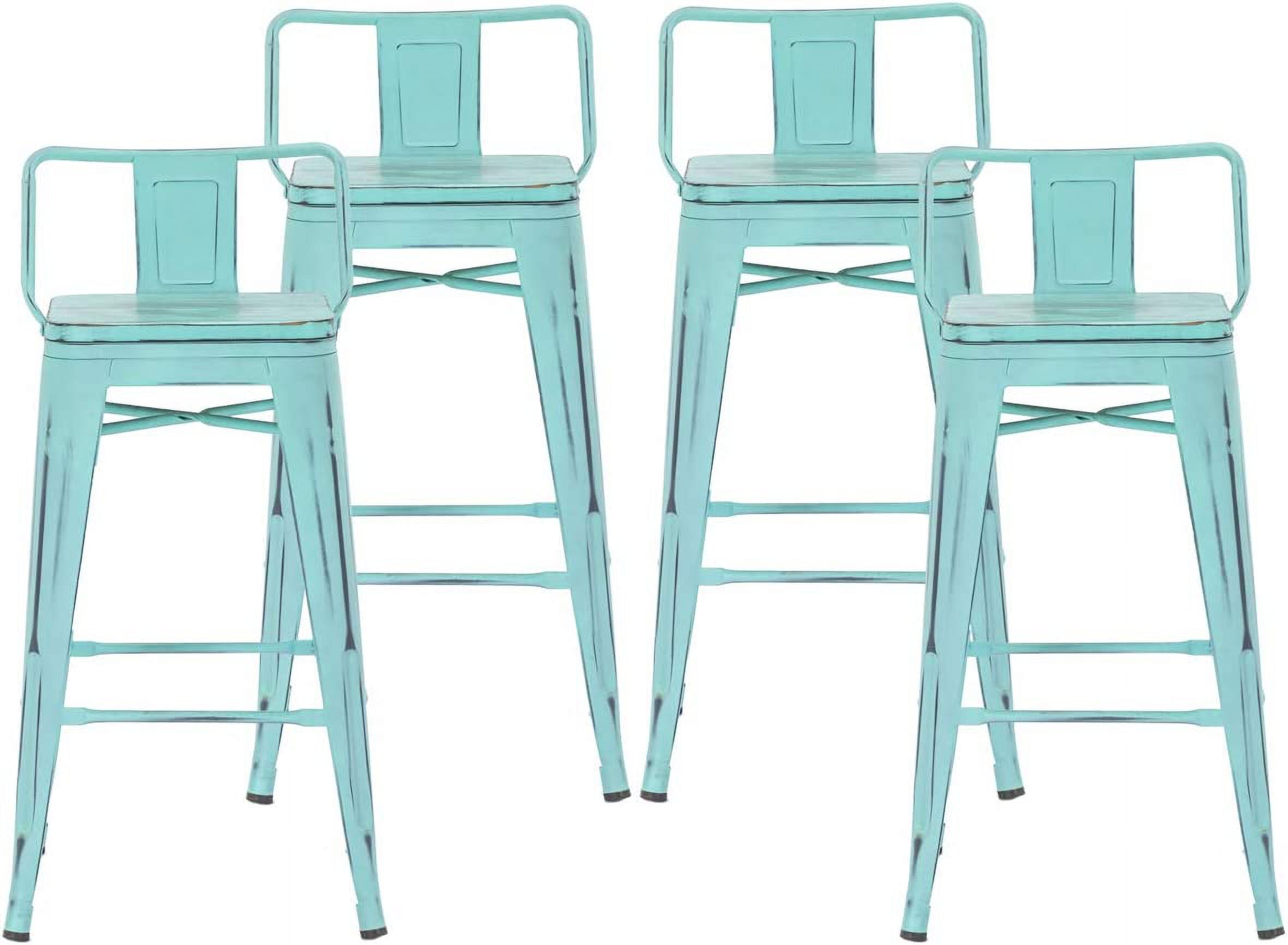DXYKOPA 26 Inch Bar Stools Metal Barstools Counter Height Bar Stool ...
