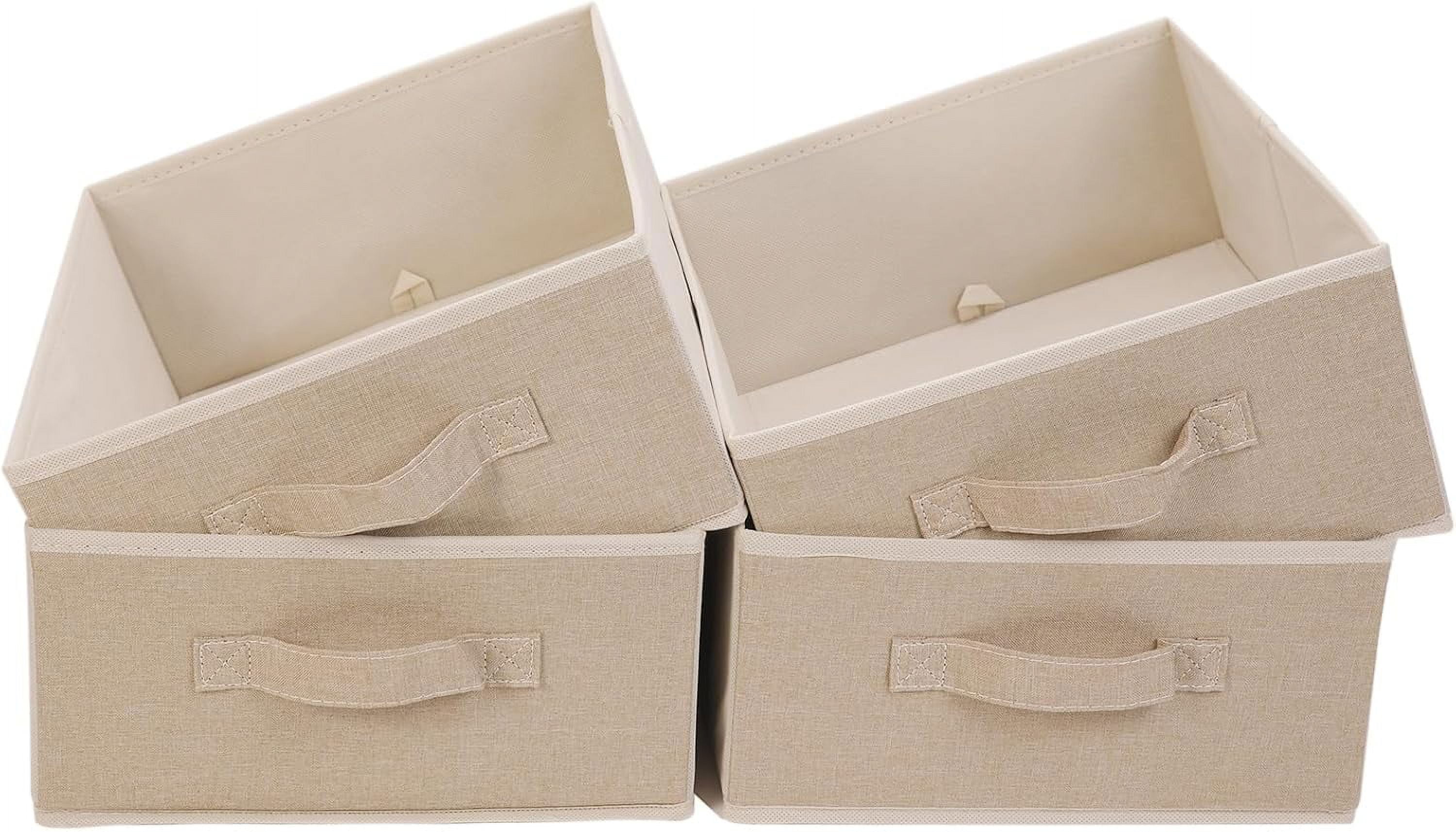 Collapsible Rectangular Case DXYKOPA Fabric Storage Bins Rectangle Storage Baskets with Handle ...