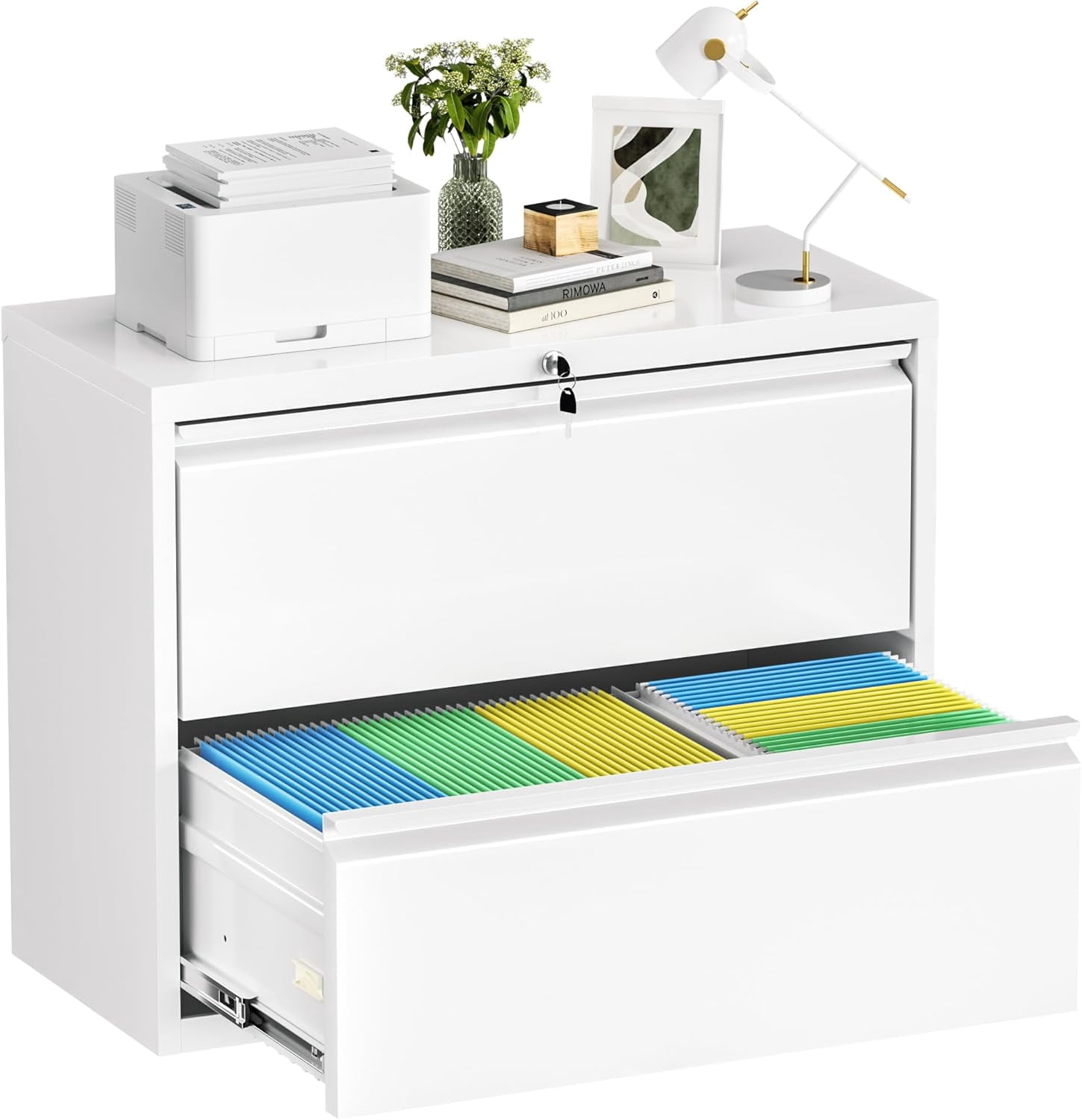DXYKOPA Lateral File Cabinet with Lock 28