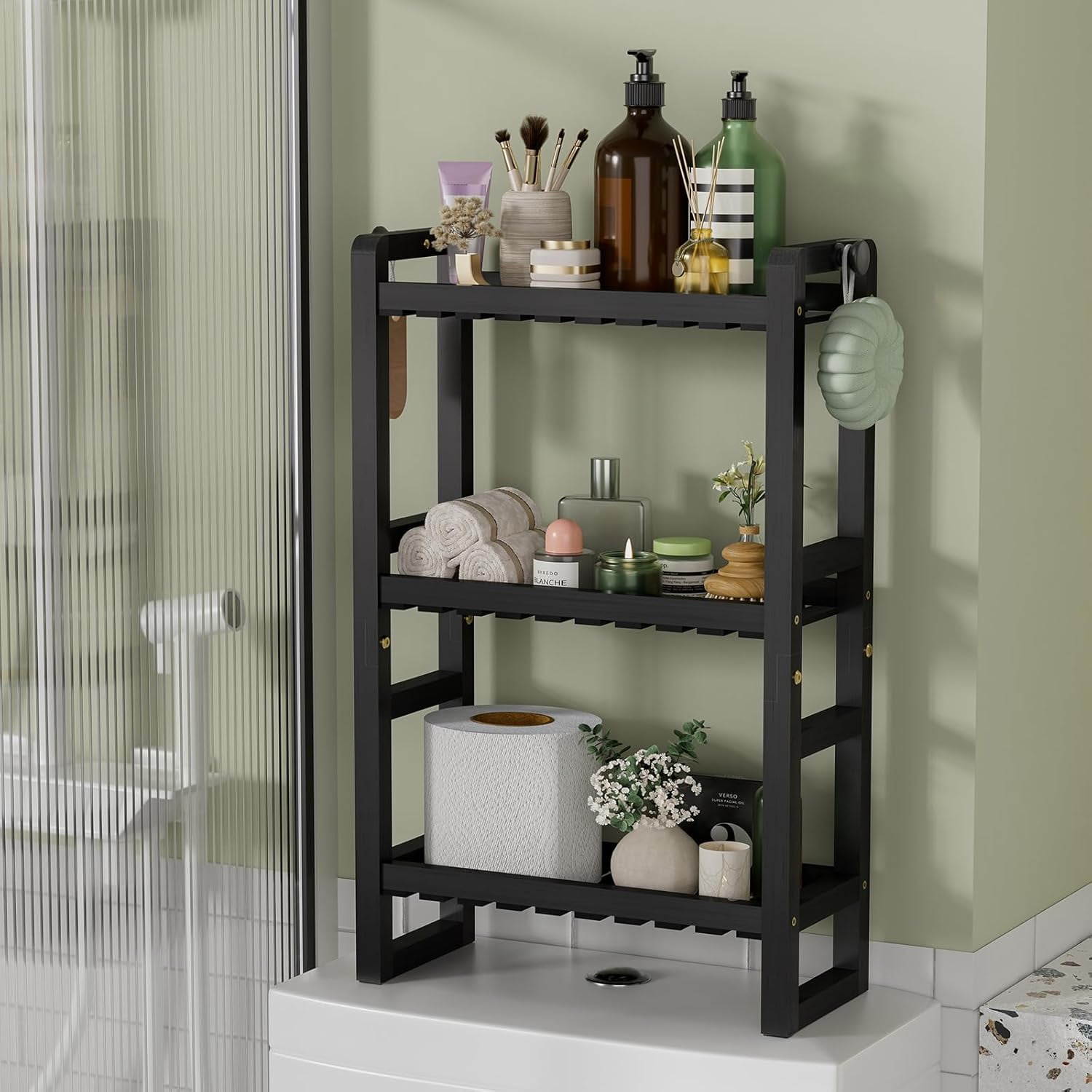 DXYKOPA Over The Toilet Storage Shelf - 3-Tier Bathroom Organizers and ...
