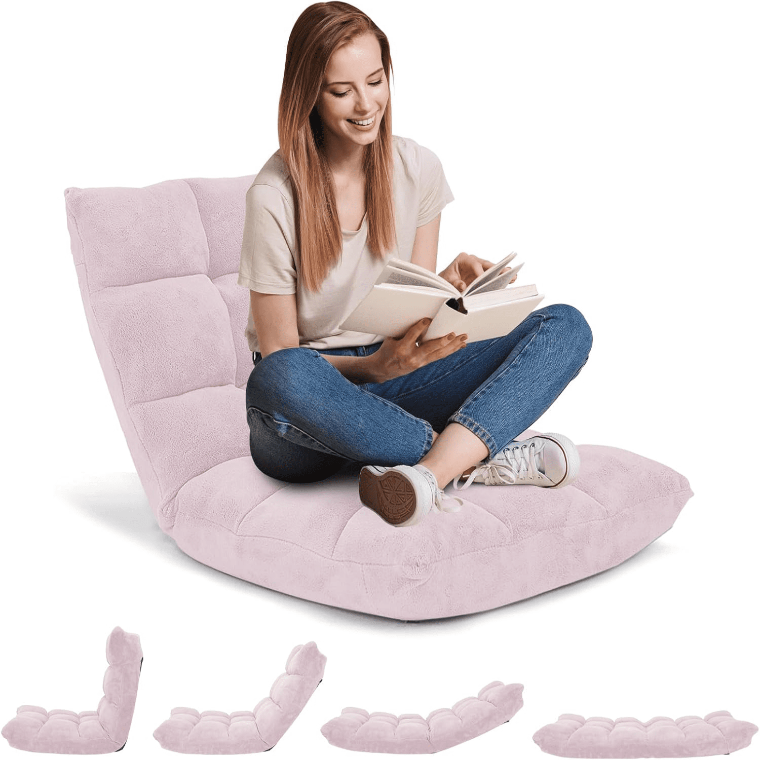 Nnewvante Floor Chair 42-Position Adjustable Floor Seating For Kids
