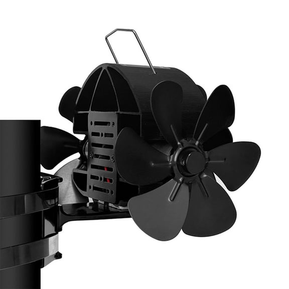 DY4206 Fan 3 Motors 18Blades Stove Fans Aluminum Alloy Heat Powered Chimney Fan Oven Chimney Fan Quiet