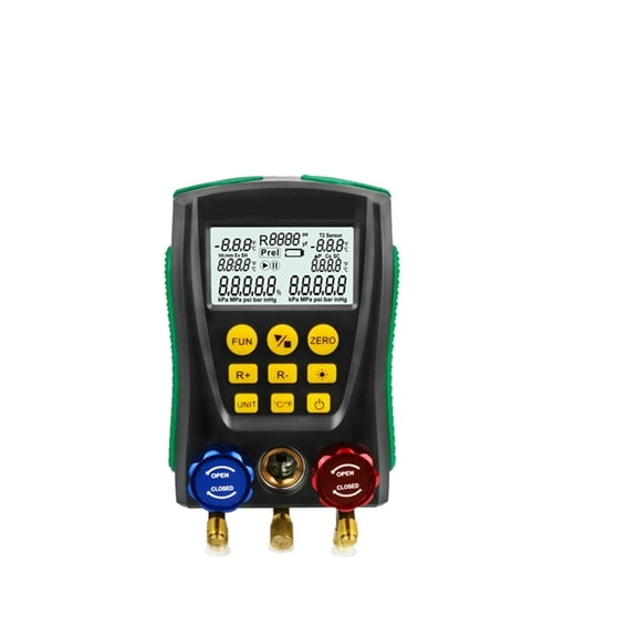 DY517 Refrigeration Gauge Manifold Digital Meter HVAC Vacuum Pressure Temperature Tester Leakage Test Tool Electronic Instrument